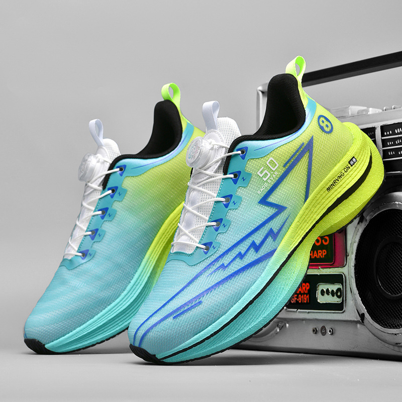 Red Rabbit 8PRO zapatos de correr botón giratorio para hombres y mujeres, exámenes físicos de estudiantes de carreras de carbono de amortiguación de zapatos respirables