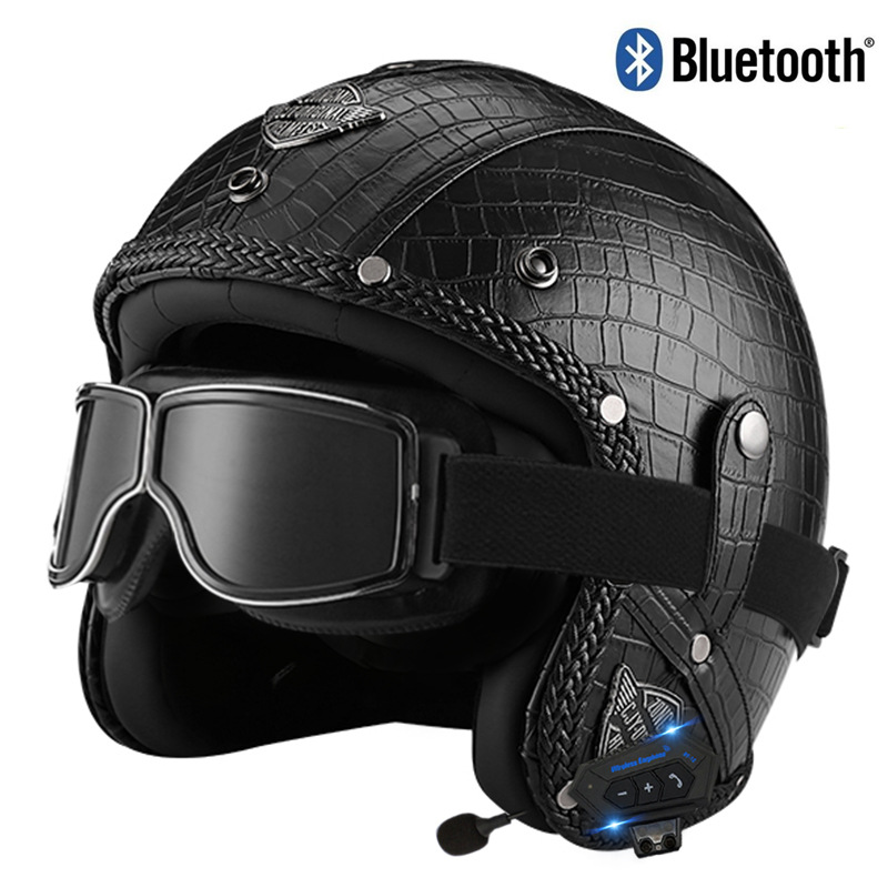 블랙 체크 + 스퀘어 레트로 미러 + 블루투스