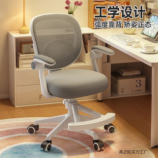 Study Chair, Comfortable and Sedentary, Primary School Student Home Desk, Children's Lifting Backrest Writing Chair Seat