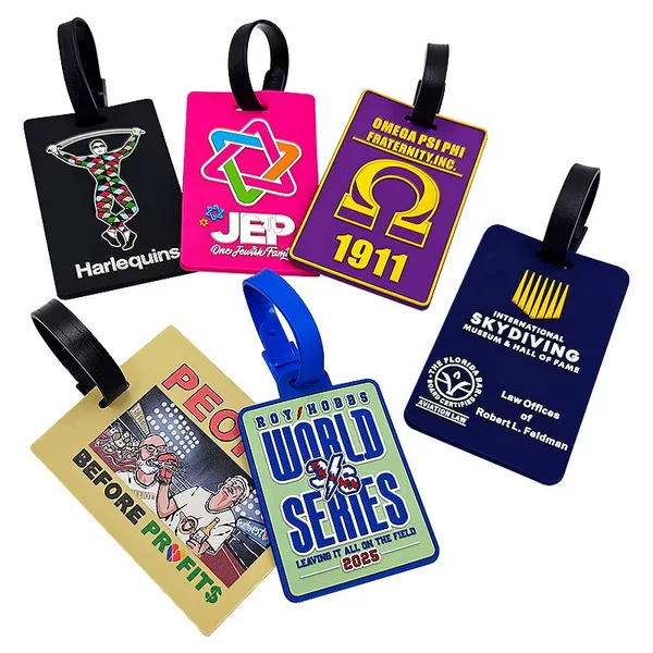 Custom PVC luggage tags, soft rubber boarding tags, travel luggage tags, anti-loss cartoon shipping tags, custom-made