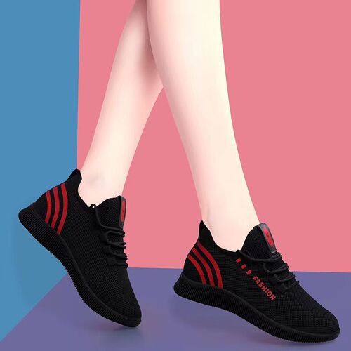 New lace-up women's sports shoes, breathable, casual, soft-soled, comfortable student shoes, drop shipping lightweight running shoes