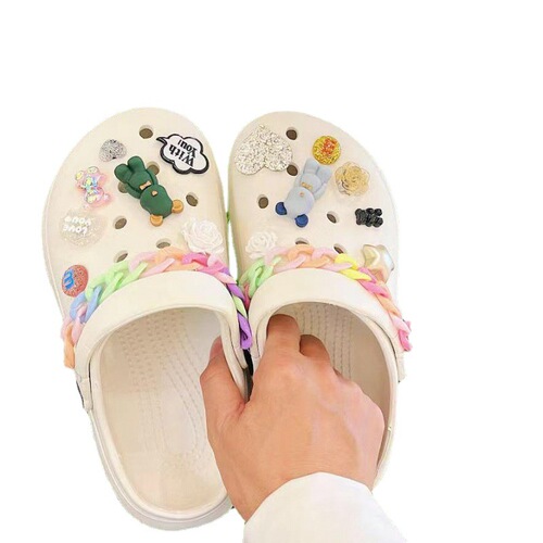 Amazon Best Selling Croc Shoes DIY Shoe Flower Decoration Princess Elegant Fragrance Shoe Buckle Set Accessories Little Red Book