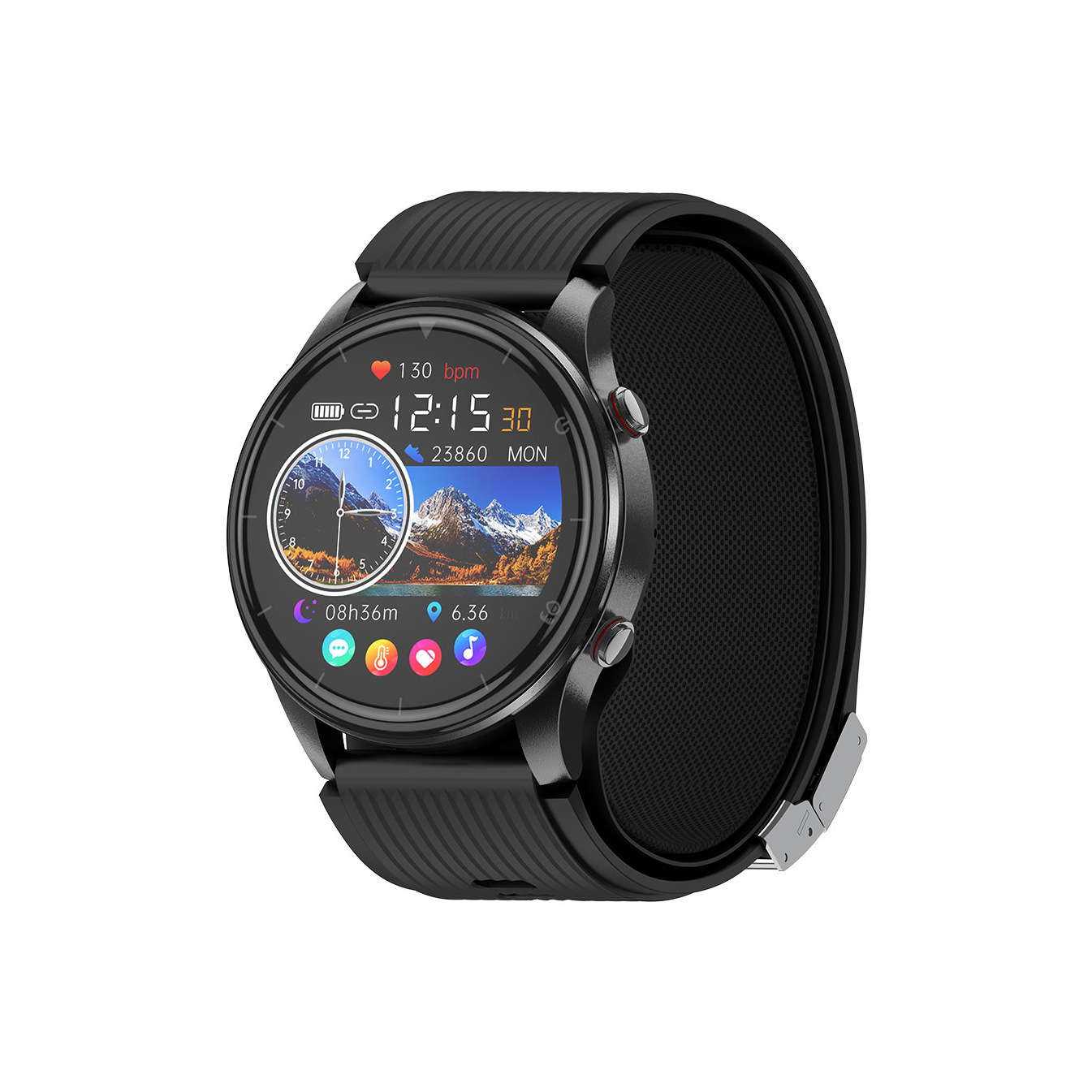 Reloj P50 con monitor de glucosa en sangre, presión arterial, monitorización del sueño, frecuencia cardíaca, oxígeno en sangre, podómetro, pulsera deportiva inteligente para la salud