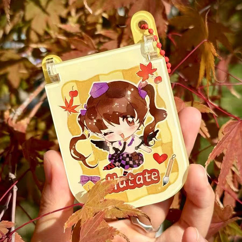 Manufacturer Produces Acrylic Flip Mobile Phone Pendant Luggage Accessories Acrylic Keychain Keychain Cartoon Peripherals