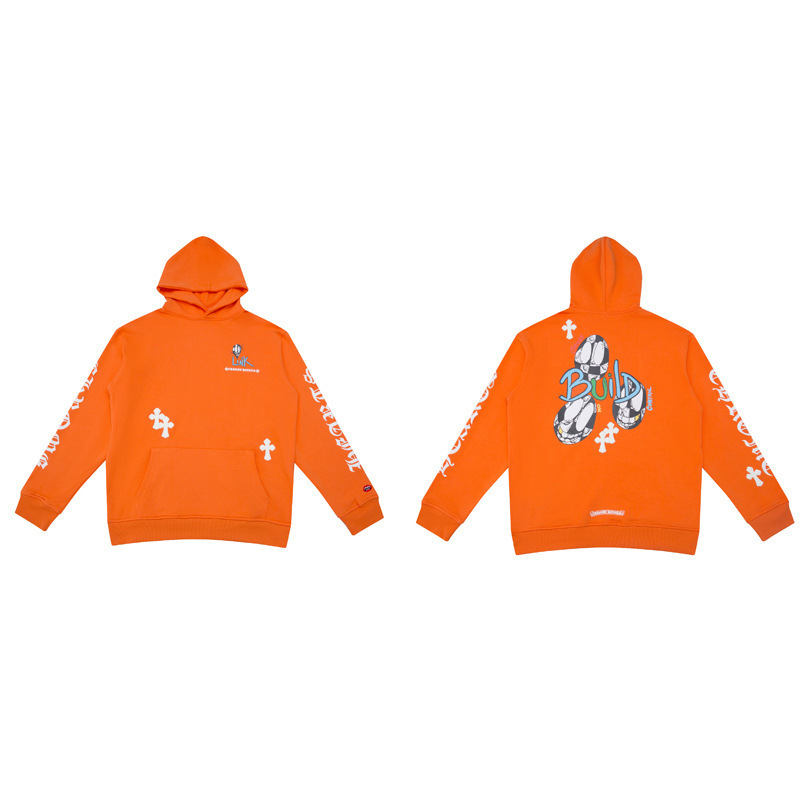 24ss年新款高品质Chrome Hearts 马蹄十字架连帽拉链卫衣工厂批发|undefined