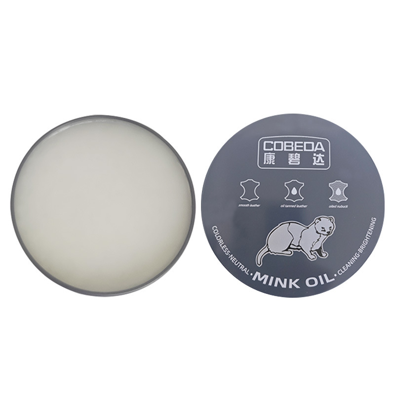 Precio de fábrica zapatos cuidado impermeable hidratante crema de aceite de visón mantenimiento de cuero ropa de cuero bolsa de cuero zapatos de cuero Cuidado De cuero crema de aceite