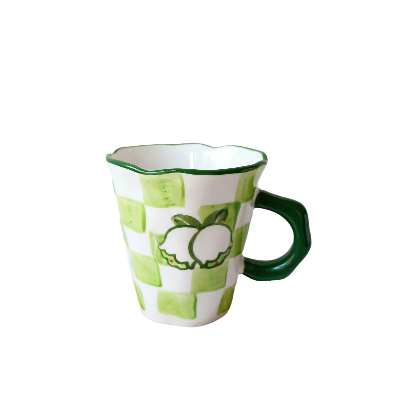 Color hand -painted ceramic cup under glaze color -resistant high -temperature tea cup coffee cup milk cup giving gift cup foreign trade