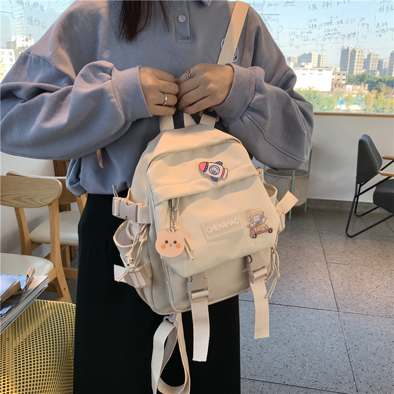 2021 primavera y verano nuevo estudiante de secundaria mochila mujer estilo coreano gran capacidad estudiante de secundaria Mori chica mochila