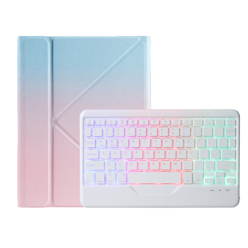 Suitable for Apple iPad10 Tenth Generation Tablet Gradient Protective Cover 10.9-inch Bluetooth Keyboard with Backlight