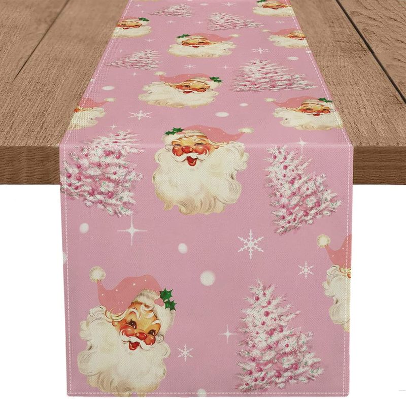 越境新型クリスマステーブル旗メーカー直売冬雪だるまサンタクロースプリントテーブル防汚装飾|undefined