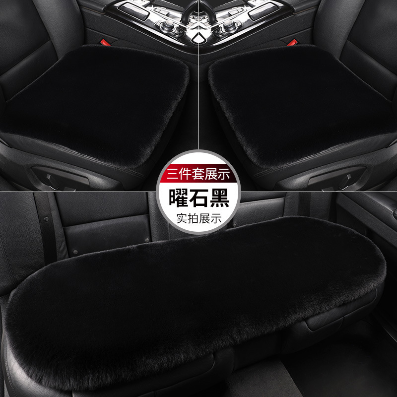 クロスボーダー専用の車のクッション冬のウサギのぬいぐるみの通用の車のクッションに背もたれのないベルベットの保温綿のクッションがあります。|undefined