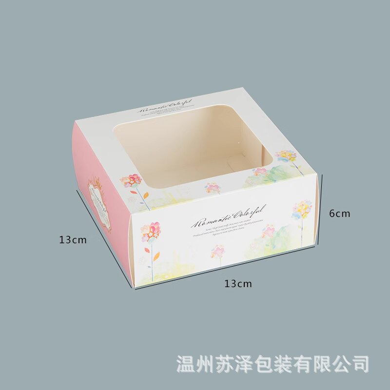 234 cápsulas de Hokkaido Qifeng caja de pastel caja de embalaje de ventana transparente caja de papel West Point horneado caja de cupcake image 12