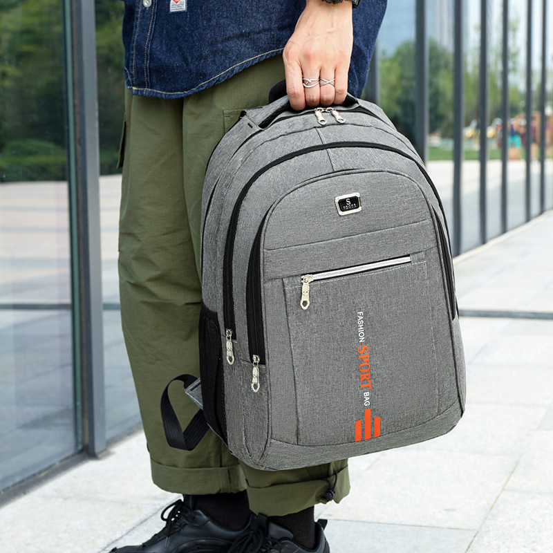 Transfronterizo mochila simple hombres de gran capacidad bolsa de computadora de negocios Mochila de viaje de las mujeres de la escuela secundaria estudiante de la escuela secundaria