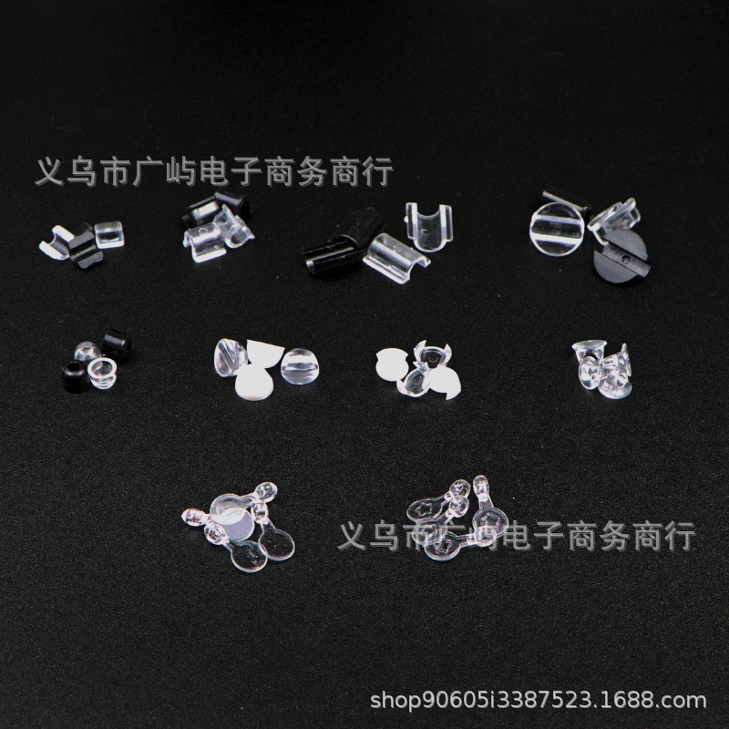 透明平底扣塑料扣diy配件珠链布艺玩偶吊坠贴片拼豆钥匙扣配件