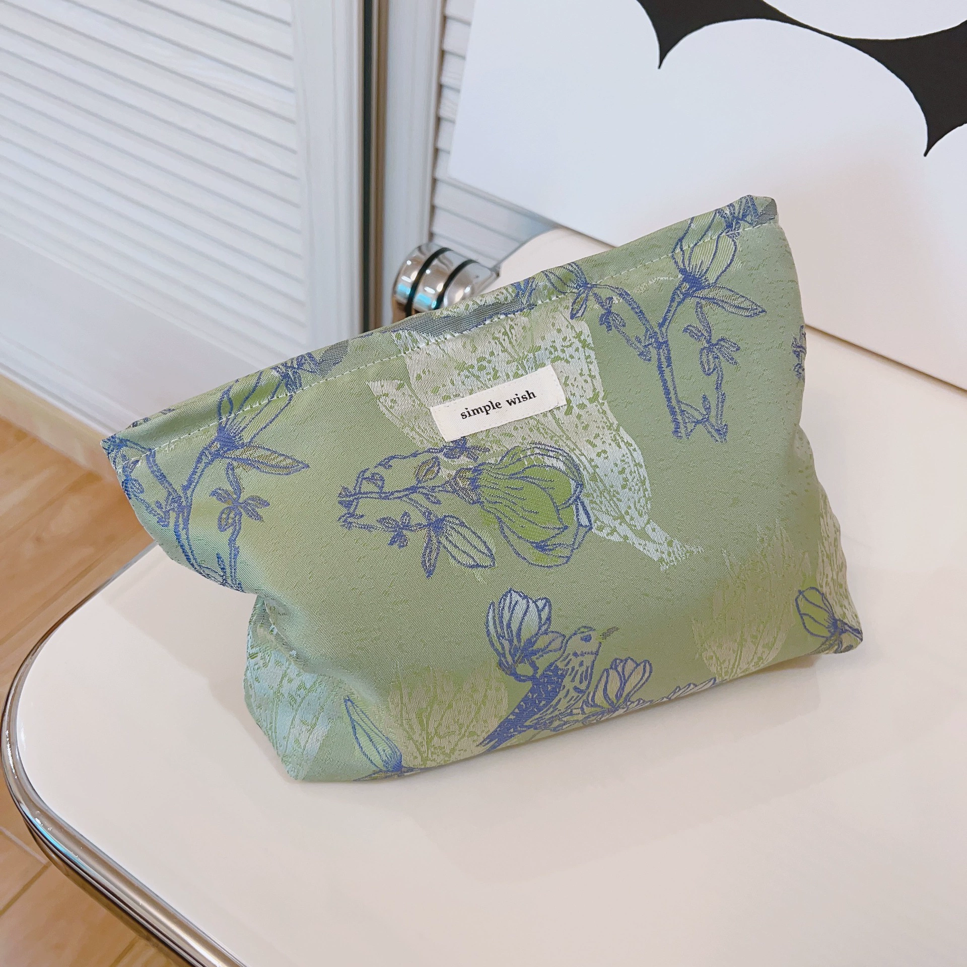 Фиолетово-розовая Floral маленькая клатч‑сумка, косметичка, хранилище