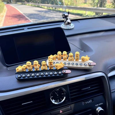 Nömrəli dayanma kartı — hide cute number plate - little-milk-dragon-2-sets-black-parking-sign-white-parking-sign-free-aromatherapy-stick-traceless-glue