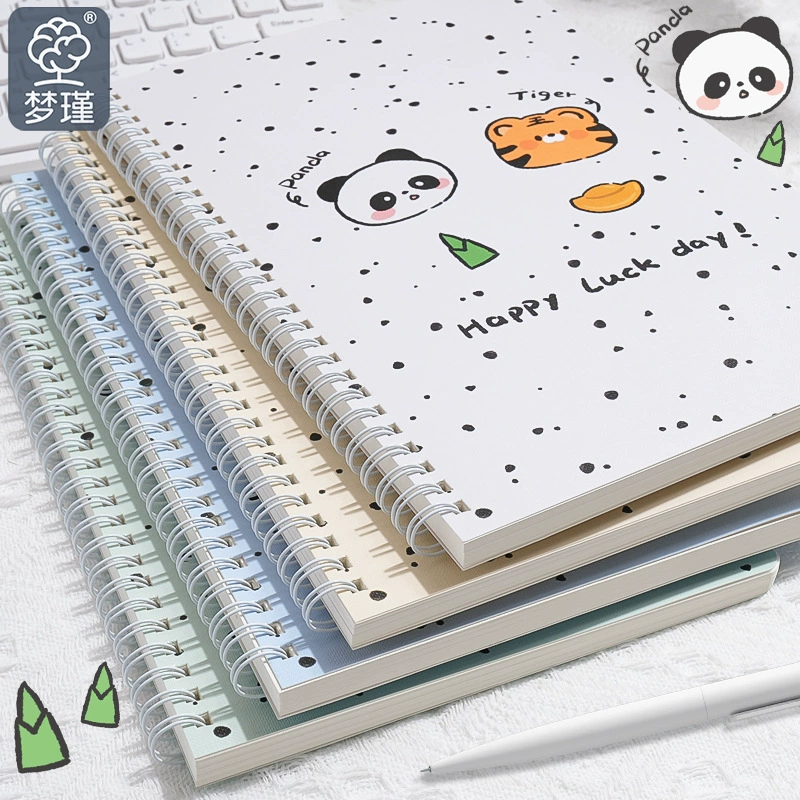 Spiral Notebook Cute Cartoon 60 Pages, A5/B5 School Notebook for Elementary Students