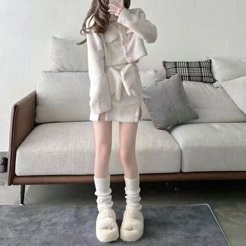 Autumn/Winter Warmth Ribbed Knit Stack Socks Japanese JK Schoolgirl Calf Socks Instagram Trendy Girl Winter Warmth Versatile Leg Socks
