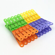 厂价直销地摊塑料夹子 袜子衣服裤防风夹凉晒夹 20个装小八字衣夹