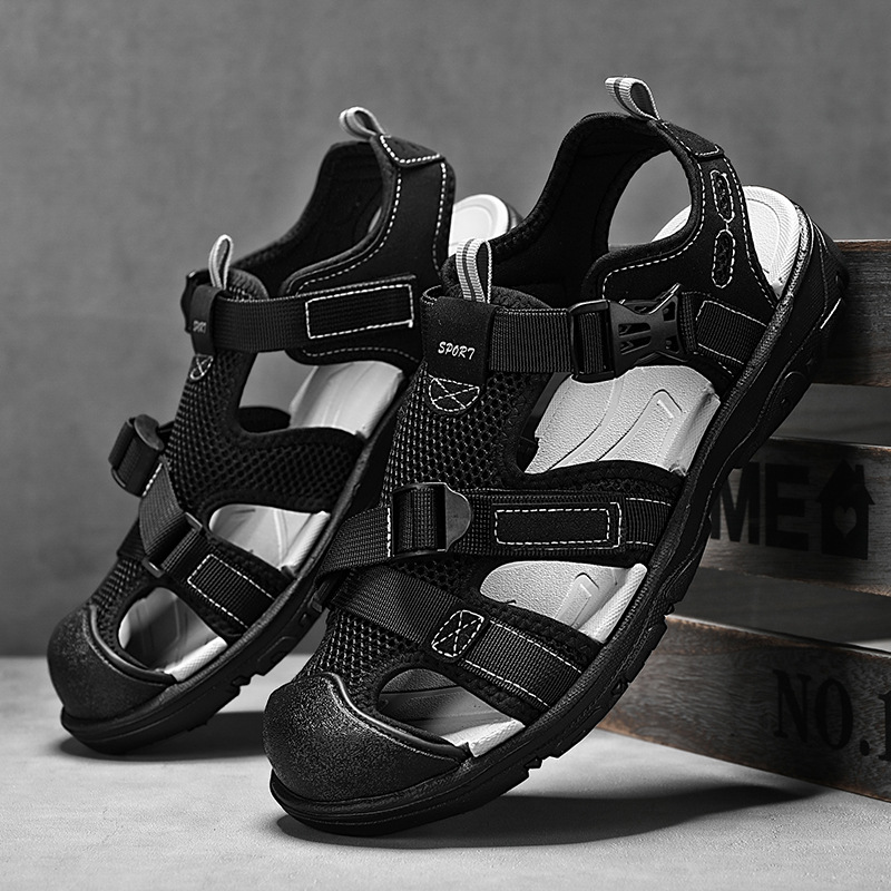 Comercio exterior nuevas sandalias de hombre simple EVA estilo europeo y americano zapatos de playa de gran tamaño al aire libre sandallas casuales de playa