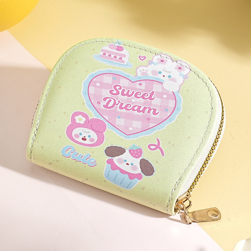 Bolso de tarjeta multitarjeta de venta caliente transfronterizo, bolso de identificación femenino, bolso de almacenamiento de tarjeta bancaria masculina, bolso de tarjeta femenino con estampado de dibujos animados lindo