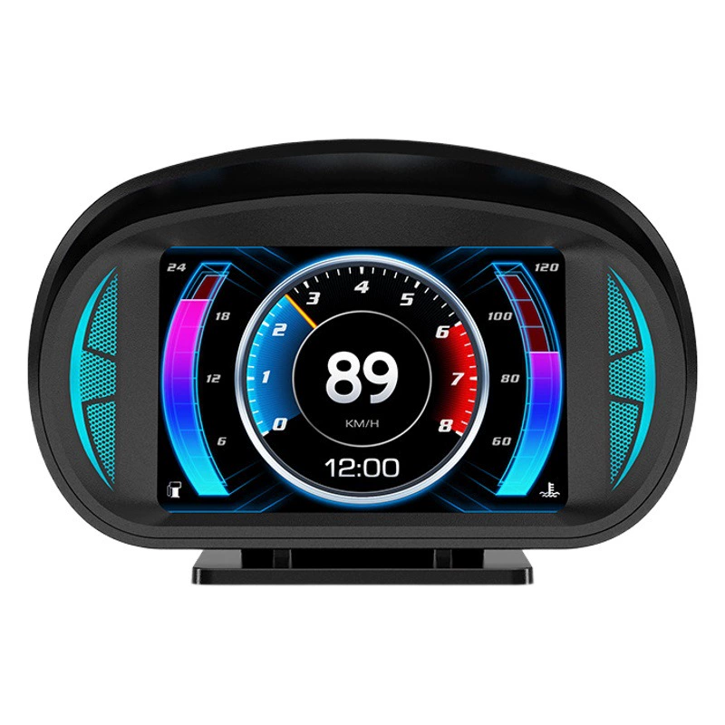 P2 ЖК-метр Многофункциональный измеритель OBD HUD проекционный дисплей Температура воды расход топлива GPS-измеритель скорости наклона двойная система