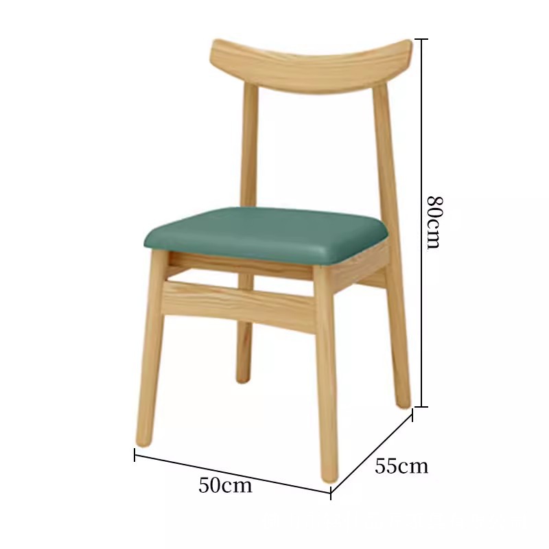 Silla de comedor de madera maciza para restaurante