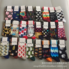 瑞典HappySocks嗨皮男袜中高筒情侣袜时尚潮流袜子日单高筒吸汗