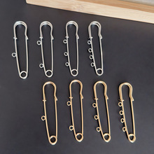 毛衣胸针别针安全胸针保色电镀裤腰扣针大别针固定衣服带圈收别针