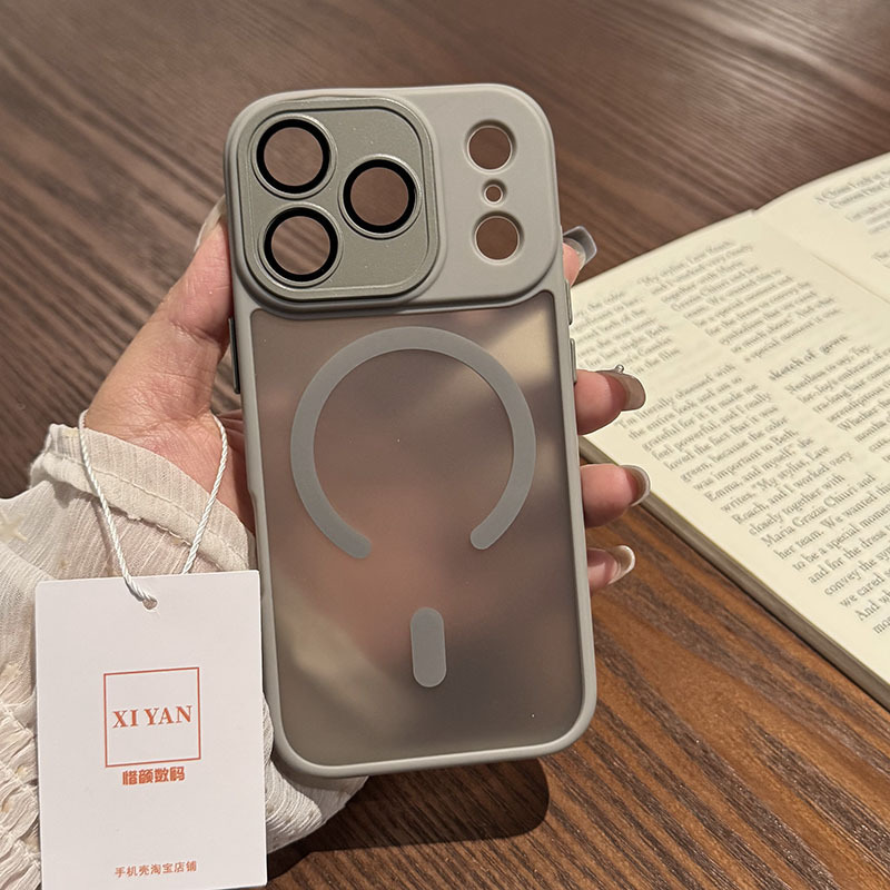 自带镜头膜适用苹果17Promax手机壳磁吸新款iphone16Pro镜头保护壳磨砂男士15PM手机套软胶防摔ip14全包外壳|undefined