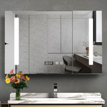 实木智能浴室镜柜单独挂墙式壁柜挂镜子洗手卫生间卫浴梳化妆镜箱