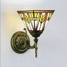 跨境供货蒂芙尼蜻蜓欧式过道灯玄关阳台灯具酒店客房墙壁装饰壁灯