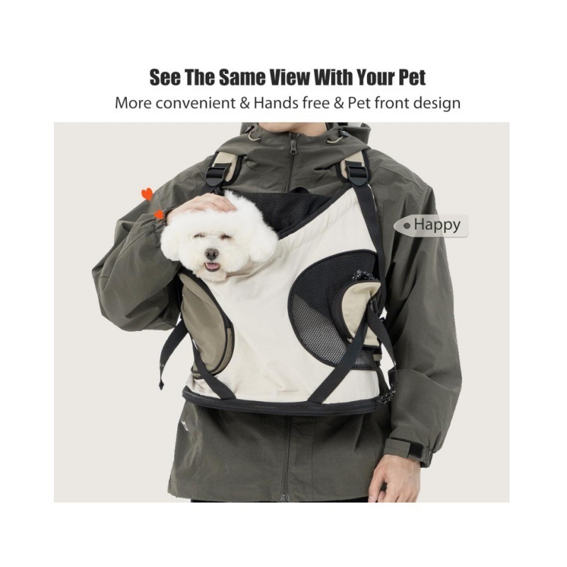 ペット多機能ショルダーチェスト犬バッグ、外出用ポータブル猫バックパック、見栄えの良い、通気性と軽量のペット犬バッグ|undefined