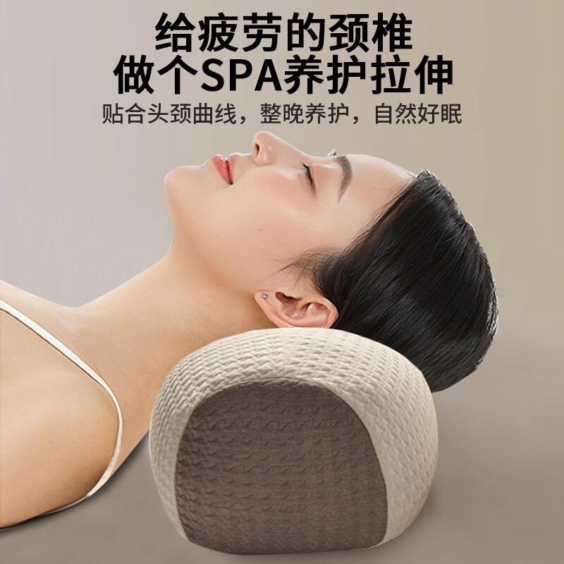 荞麦护颈椎助睡眠枕头成人一只装助睡眠枕芯反牵引腰椎枕批发代发|undefined