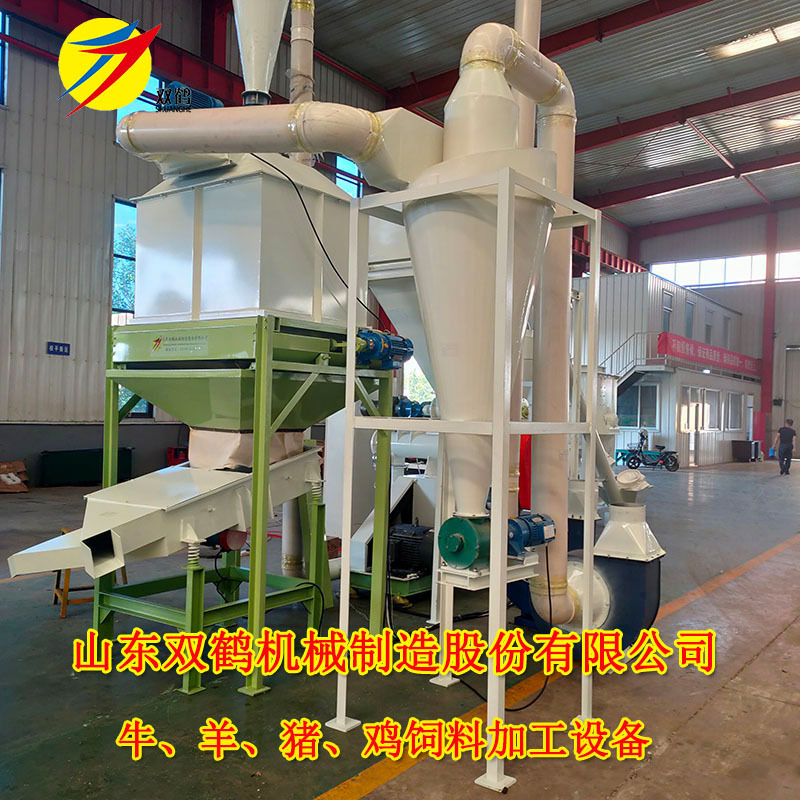 内蒙古养猪用一吨饲料颗粒生产成套设备 颗粒饲料生产线全套安装