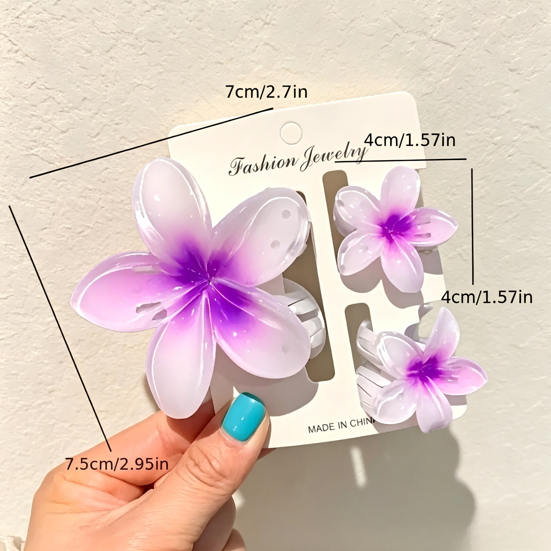 Ventas transfronterizas calientes nuevos huevos láser de dos colores clip de agarramiento de flores de cabeza posterior clip de tiburón clip de cabello joyerías para el cabello