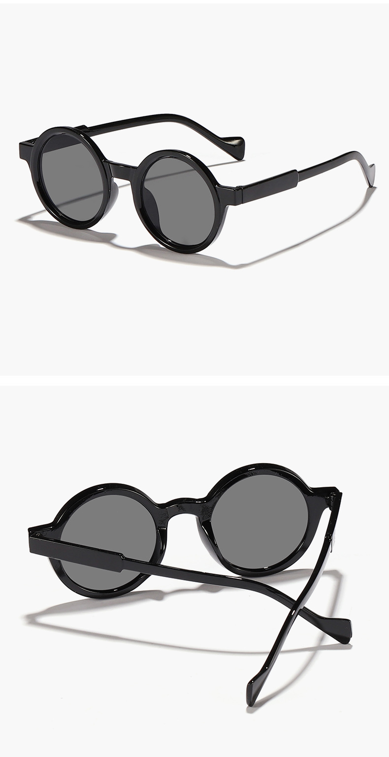 45g Weight Full Frame Glasses Structure Sunglasses Classification Ac, UV400 Protection Lens Material Simple Style Classic Style Color Block Ac UV400 Protection Round Frame Full Frame Women's Sunglasses