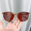 Retro nylon sunglasses, fashionable brand glasses, city style, Korean style