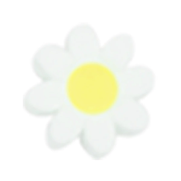 White, flowered