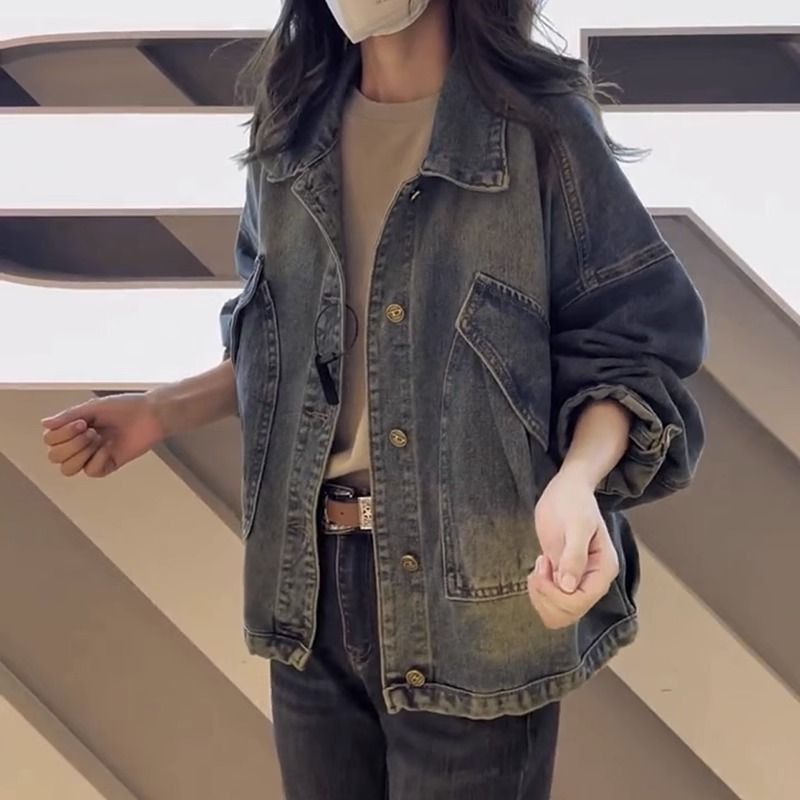 小香风牛仔外套2025新秋冬大码女装胖mm夹克超好看感上衣|undefined