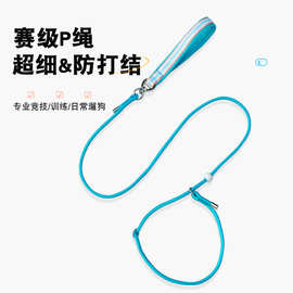 赛级P绳P链狗狗牵引绳训犬狗绳大中小型犬通用外出遛狗链子防打结
