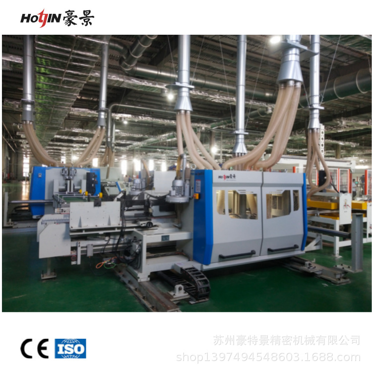 塑料机械设备 高效率精密型设备重型SPC石塑地板双端铣开槽线