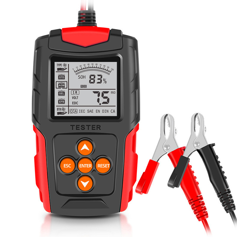 Detector de baterías de plomo - ácido 12V24V probador de baterías CCA medidor de resistencia interna analizador de baterías de automóviles