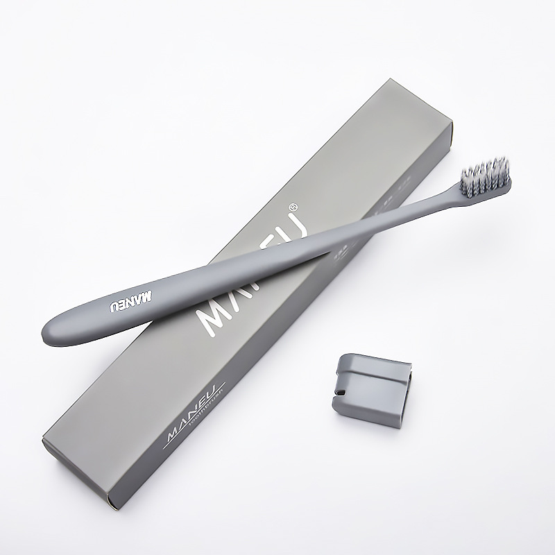 Small Toothbrush Soft Hair High-end Toothbrush Japanese Style High-end Couple's Toothbrush with Protective Cover Independent Packaging