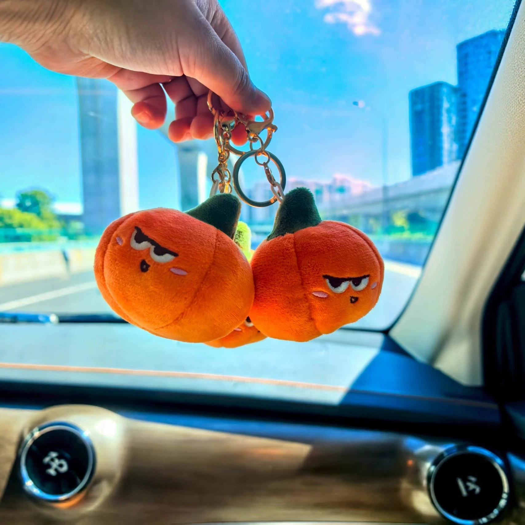 Keychain, backpack accessory, plush pendant, ghost bag decoration, doll, halloween