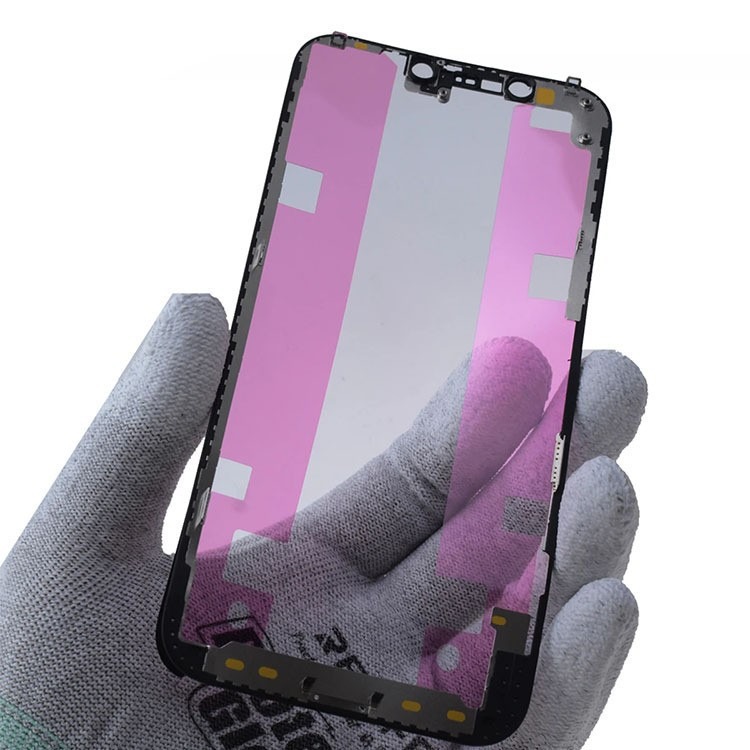 Aplicable a iphone x xs xr 11 12 13 14 promax LCD frontal central marco con cinta adhesiva