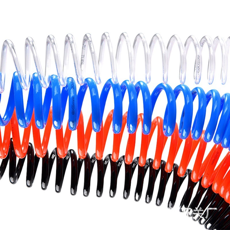 ПУ пружинная воздушная труба 8*5 воздушный насос высокого давления телескопический шланг Пневматический воздушный компрессор спиральная воздушная труба 12*8 /10*6,5