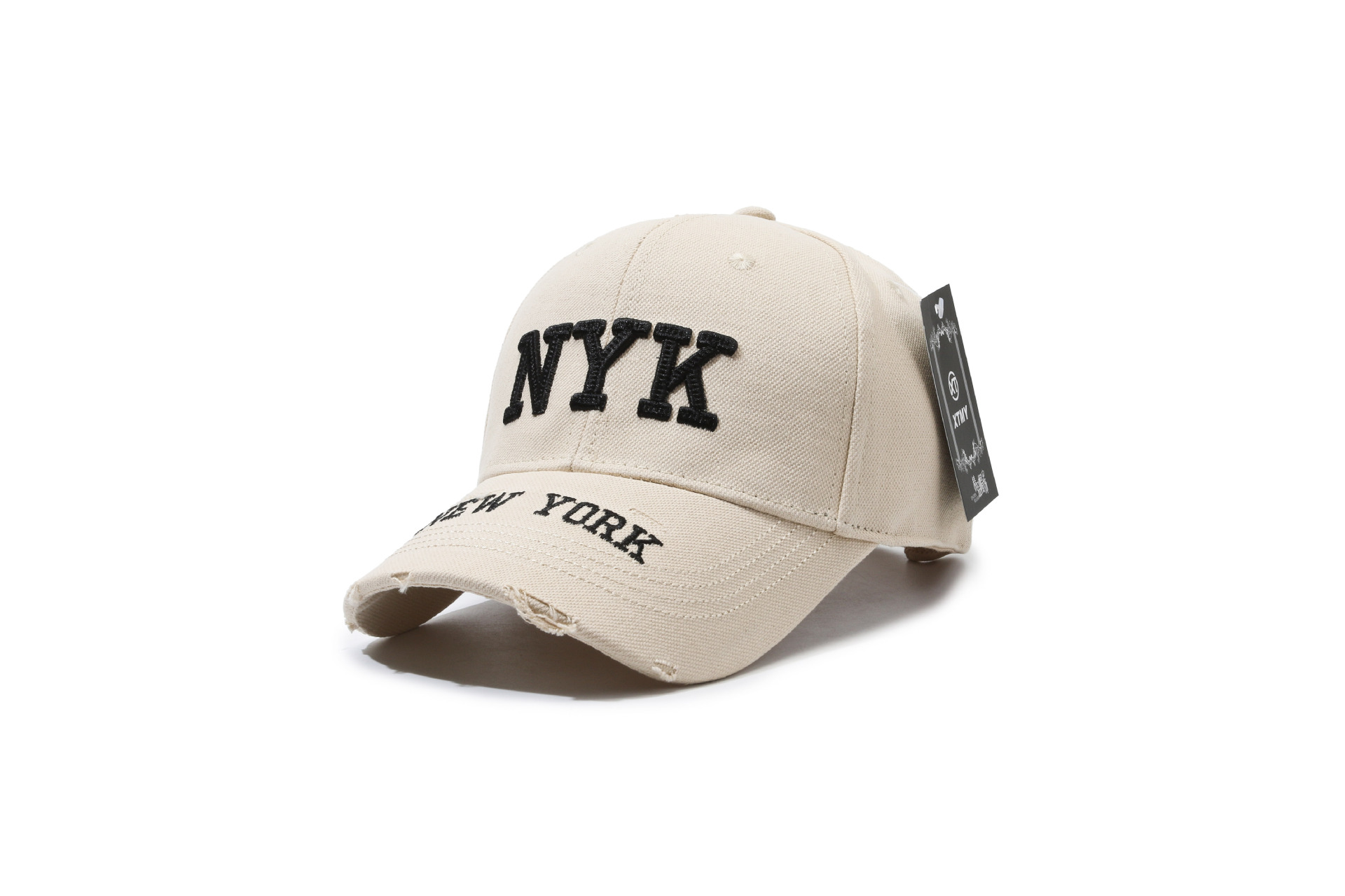 Men's Korean Style Baseball Cap Fashionable Duckbill Cap With Lettering Versatile Hat_voghion.com