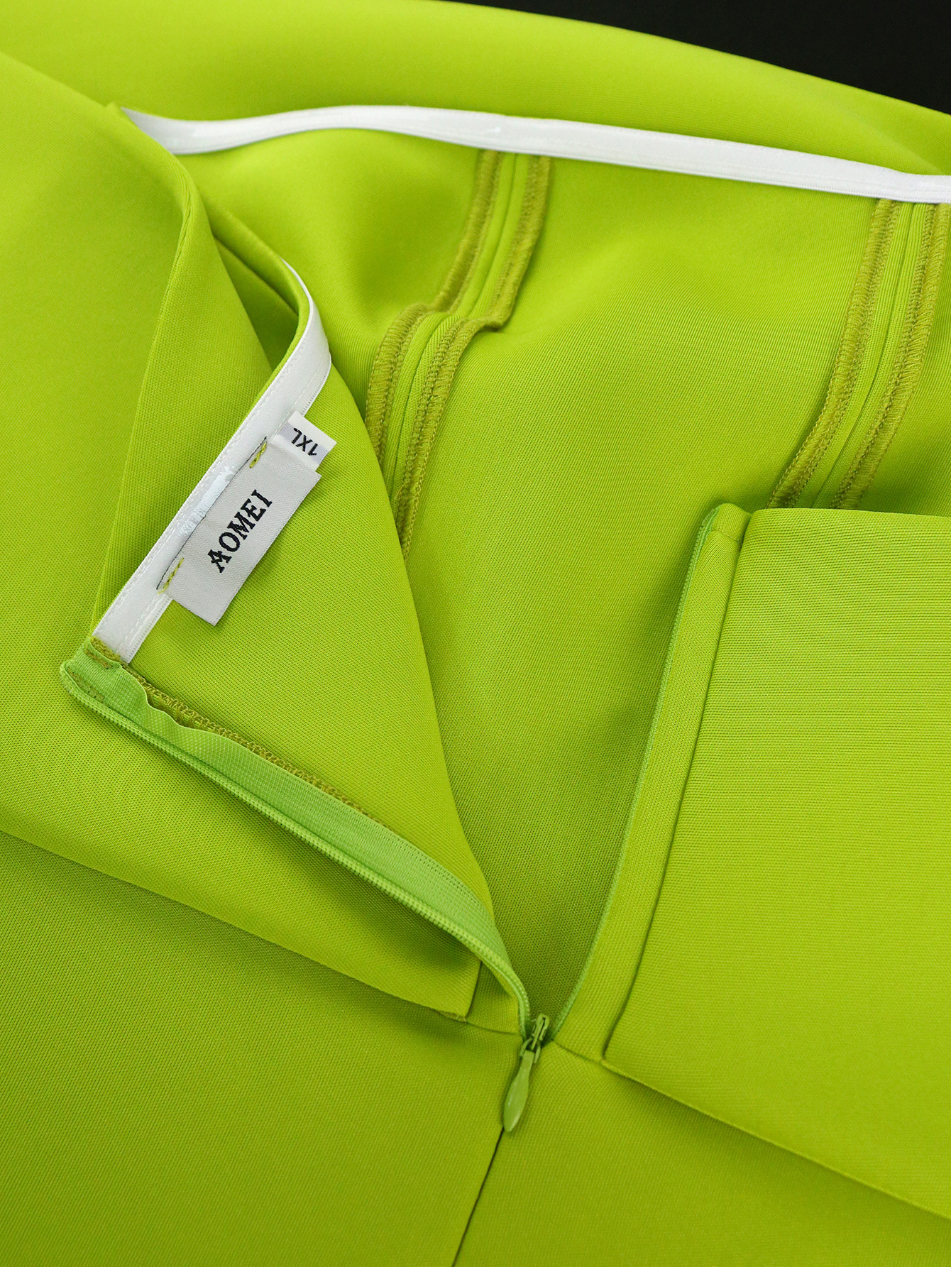 Women's Clothing AM040227 Tube Top Waist Covering Flesh A line Dress Commuter Party Dress Plus Size Dress_voghion.com