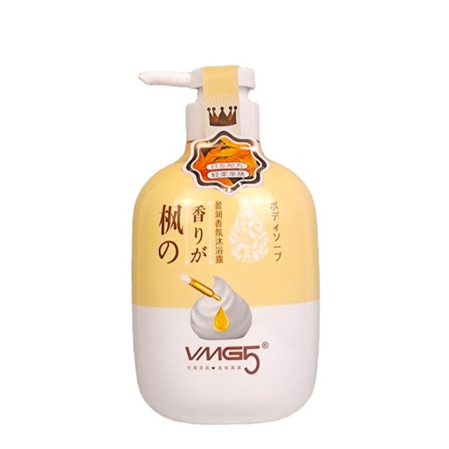VMG5 Japanese fragrance shower gel 650g silky skin long-lasting fragrance exfoliating mud treasure shower gel